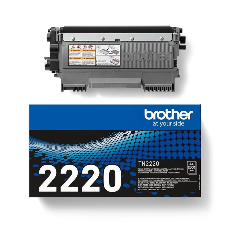 Brother ST-5749044 TN2220 High Yield Toner Cartridge, Black