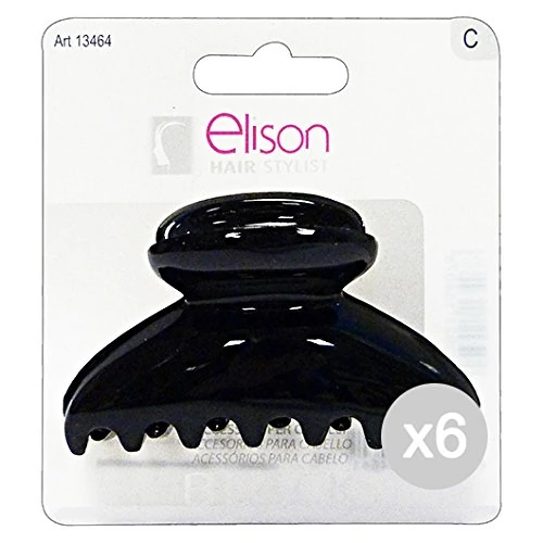 Set of 6 Seagull Pliers 13464 Large Classic Black (13407) Hair Accessory