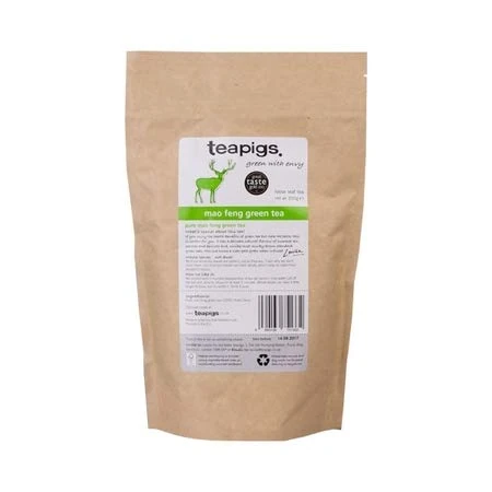 Teapigs Loose Mao Feng Green Tea Bags - Award-Winning Whole Leaf Green Tea with a Light & Delicate Flavour - Naturally Caffeinated & Zero Calories - Great Taste Award Winner - 200g Loose (1 Pack)