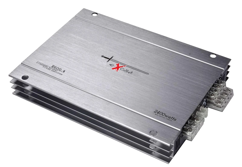 Excalibur X600.4 2400W Variable Crossover Stereo Amplifier 2 Ohm