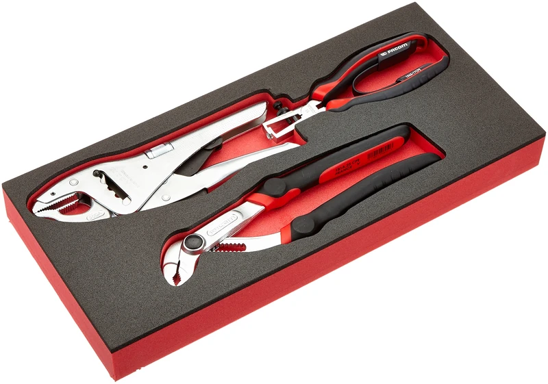 Facom MODM.CPEA3 Module 3 Multi-Grip Pliers, Multi-Colour