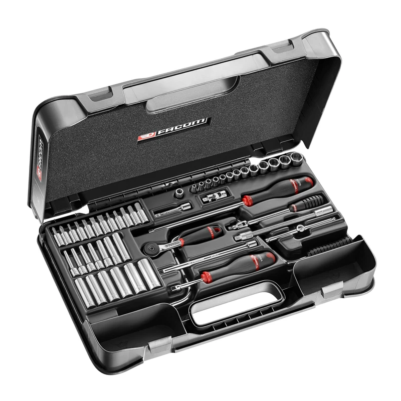 Facom Socket Spanner Set 1/4 Inch R.161B 31 Pieces R.450BP