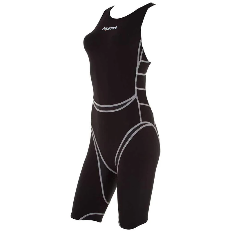 Mosconi Women's Tri Shark EF Pro Triathlon Suit, Black/Light Grey, 40 (Spain)