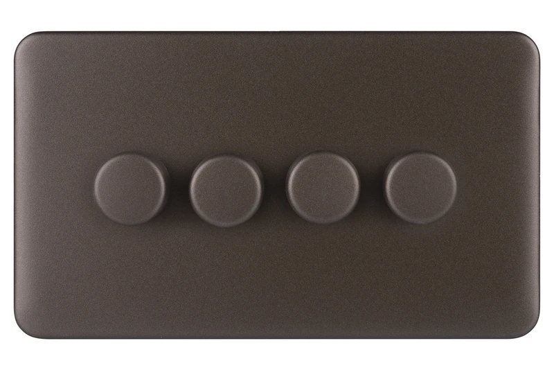 Schneider Electric GGBL6042CMBS Schneider Electric Lisse Screwless Deco Uni Dimmer 4G 2way 250W/VA MB, 250 W, 240 V, Mocha Bronze