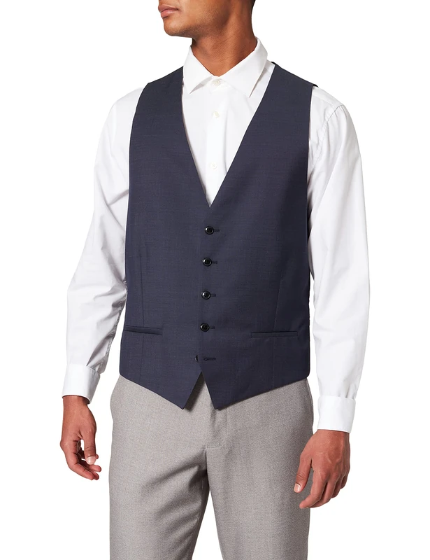 Strellson Mens 30012395 Waistcoat - Blue - 90