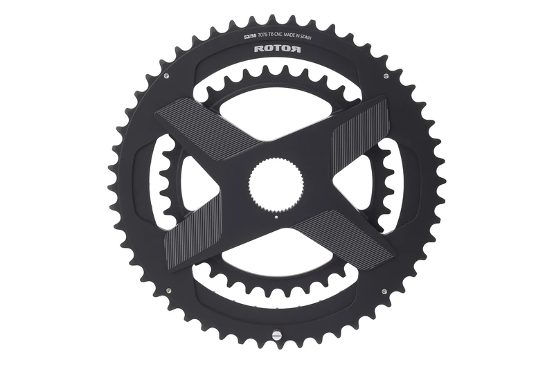 Rotor Unisex - Adult Directmount Double Chainring 50/34 Round for 2INPOWER INPOWER DM/ALDHU/ALDHU24/VEGAST Double Chainring, Black, 50-34