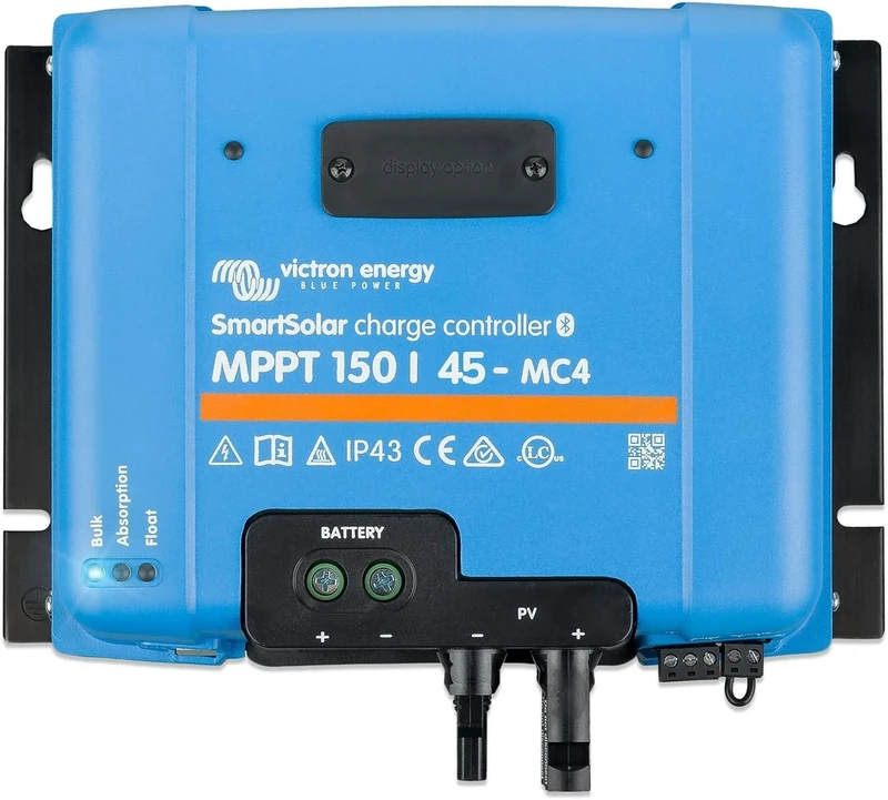 Victron Energy SmartSolar MPPT MC4 150V 45 amp 12/24/36/48-Volt Solar Charge Controller (Bluetooth)