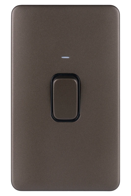 Schneider Electric GGBL4021BMB Lisse 50A DP Switch - Mocha Bronze