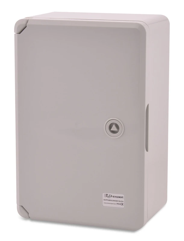 BOXEXPERT ABS plastic housing Fleet control cabinet IP65 grey/transparent (ABS, 300x200x130mm grey)