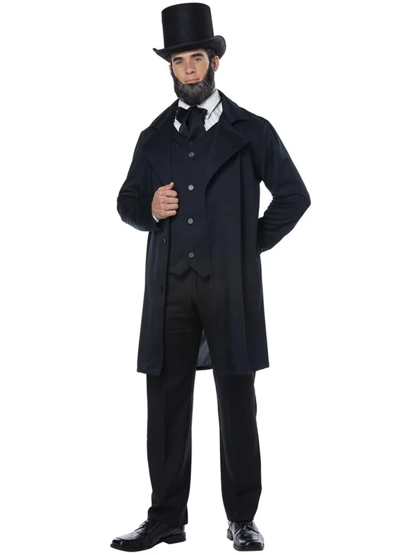 California Costumes Adult Abraham Lincoln Fancy Dress Costume Medium Black