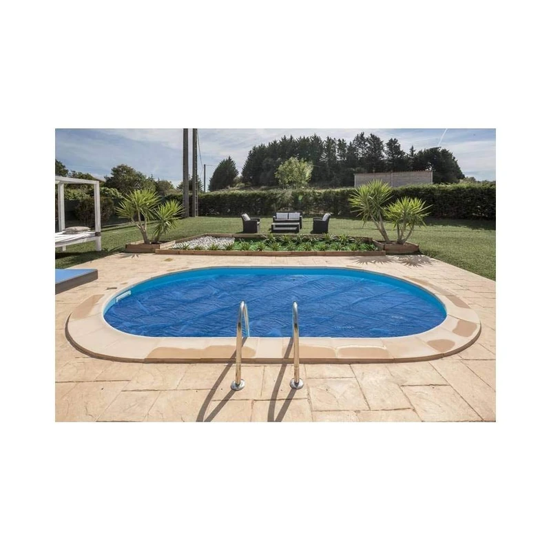GRE CVPE500 Summer Cover for Oval Underground Pools 500 x 300 cm, Thickness 400 µ, Colour: Blue