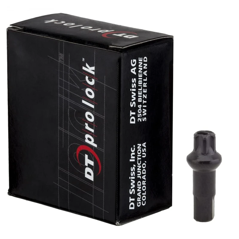 DT Swiss 2.0 mm x 15 mm Prolock Pro Head Squorx alloy nipples black (box of 100)