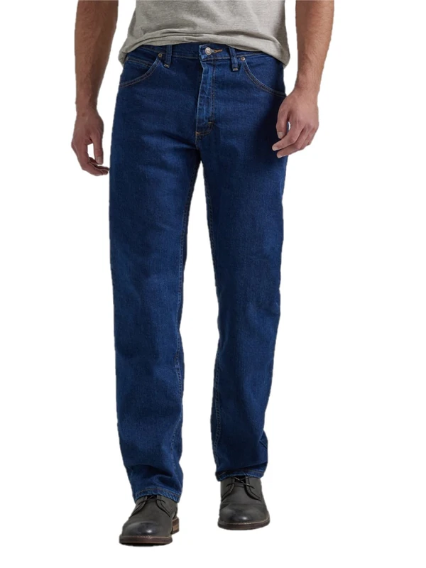 Wrangler Authentics Men's Big & Tall Classic Five-Pocket Regular Fit Straight Leg Jean, Dark Indigo Flex, 50W x 30L