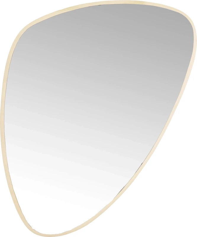 Kare Design Mirror Jetset, Gold, Glass Mirrored, Solid Wood Frame, Modern, Room Decor, Home Decor, Wall Mirror for Living Room, Hallway, Bedroom, Office, 83x56x4 cm (H/W/D)