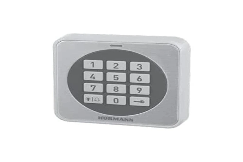 Hörmann 4511631 x Lock/Code Button CTR 1b-1, Black, 8 x 8 x 1,5 cm