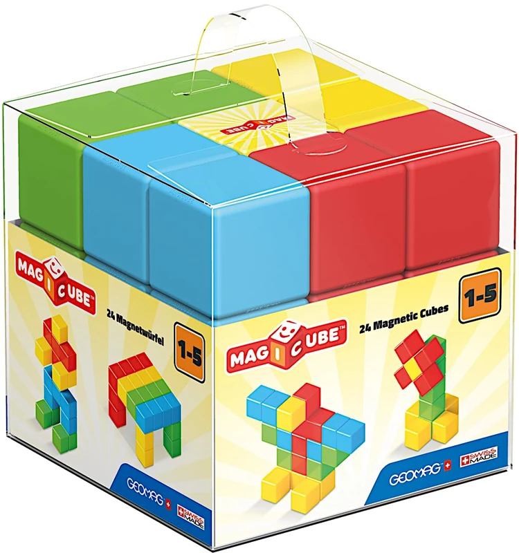 Geomag Magicube Free Building Set - 24 Magnetic Cubes
