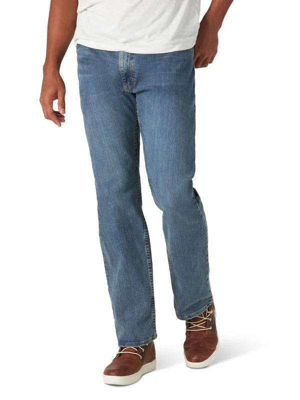 Wrangler Authentics Men's Regular Fit Comfort Flex Waist Jean, Slate, 34W x 30L