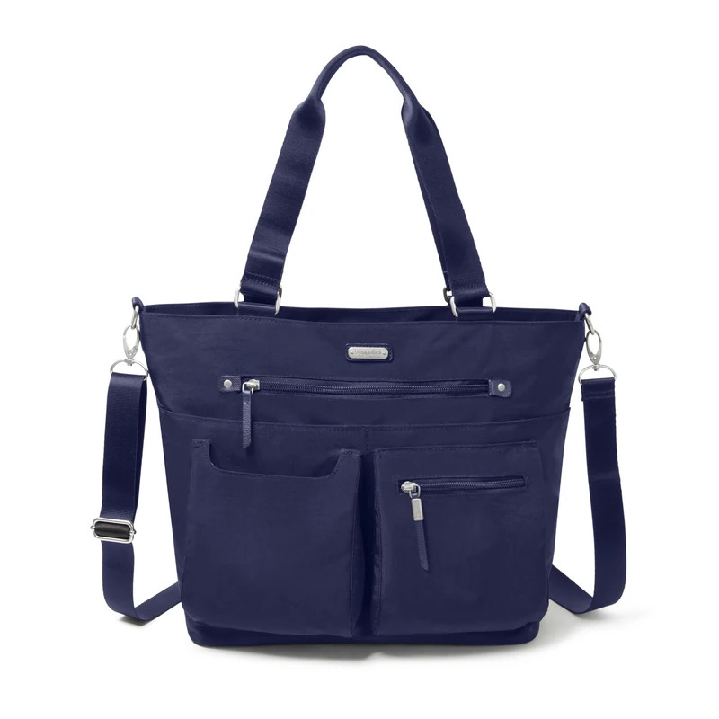 Baggallini Any Day Tote with RFID Phone Wristlet (Navy)