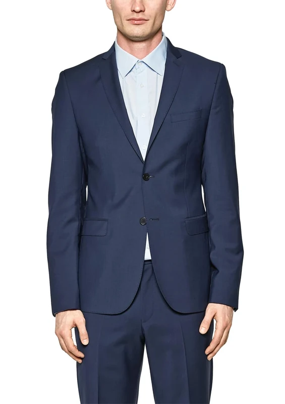 s.Oliver BLACK LABEL Men's 02.899.54.4419 Suit Jacket, Blue (Dark Blue 5884), 20 (Size: 46)