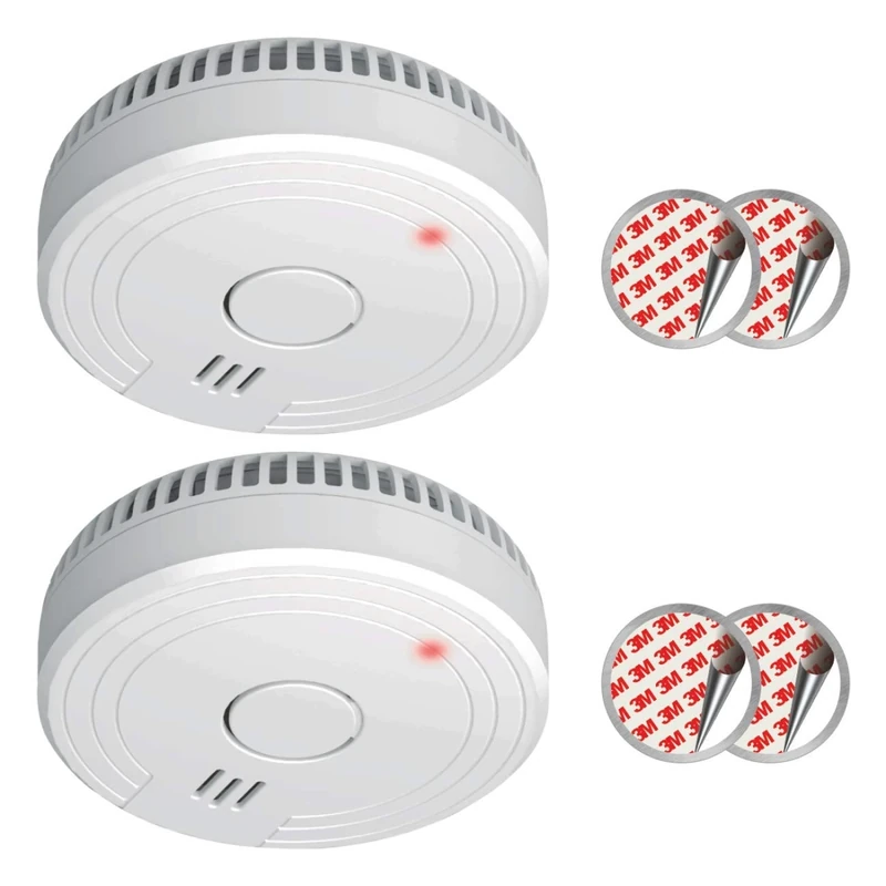 ELRO FS1805 | 2-Piece Smoke Alarm Set | Magnetic Mounting Kit | 5-Year Battery | Complies with European Standard EN14604 | White | Set of 2