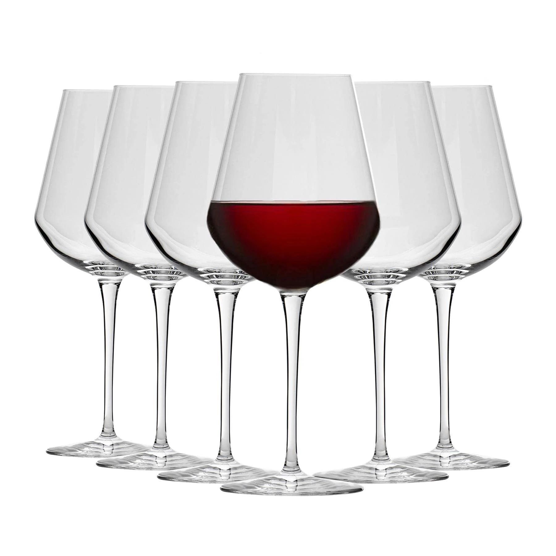 Bormioli Rocco Inalto Uno Large Wine Glass - 560ml - Pack of 6 Drinking Glasses