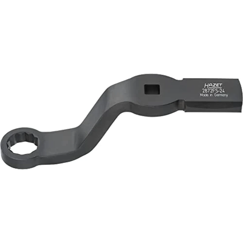Hazet 2872FS-24 Impact Ring Spanner (Drive: 1/2 Inch Square, Spanner Width: 24, for Actuating Brake Cylinder Bolts, Can be Used Without Dismantling The Wheel)