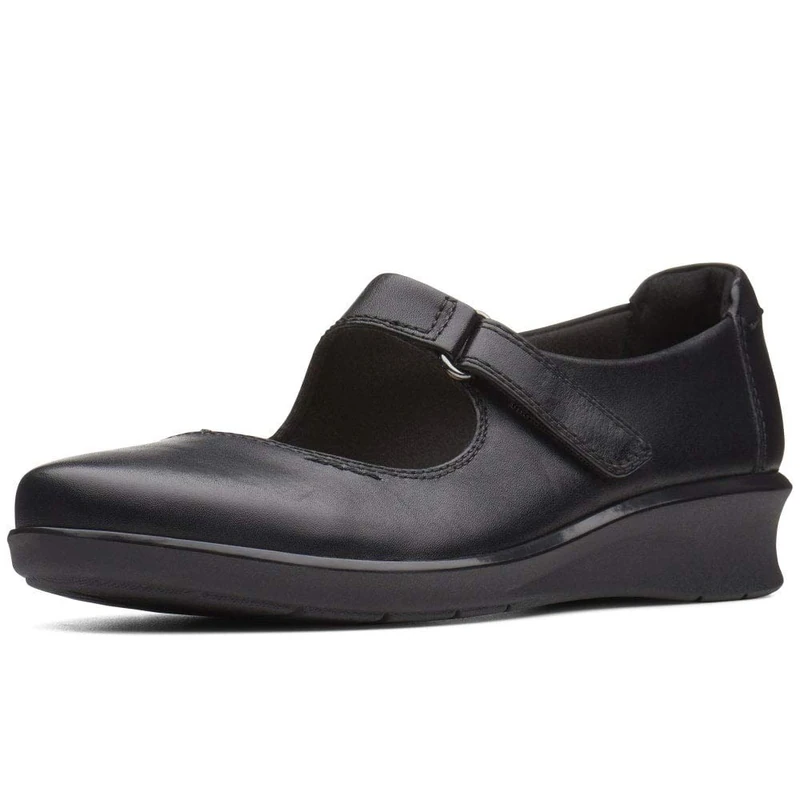 Clarks Women's Hope Henley Loafers, Black Black Leather, 9 UK - Image 1