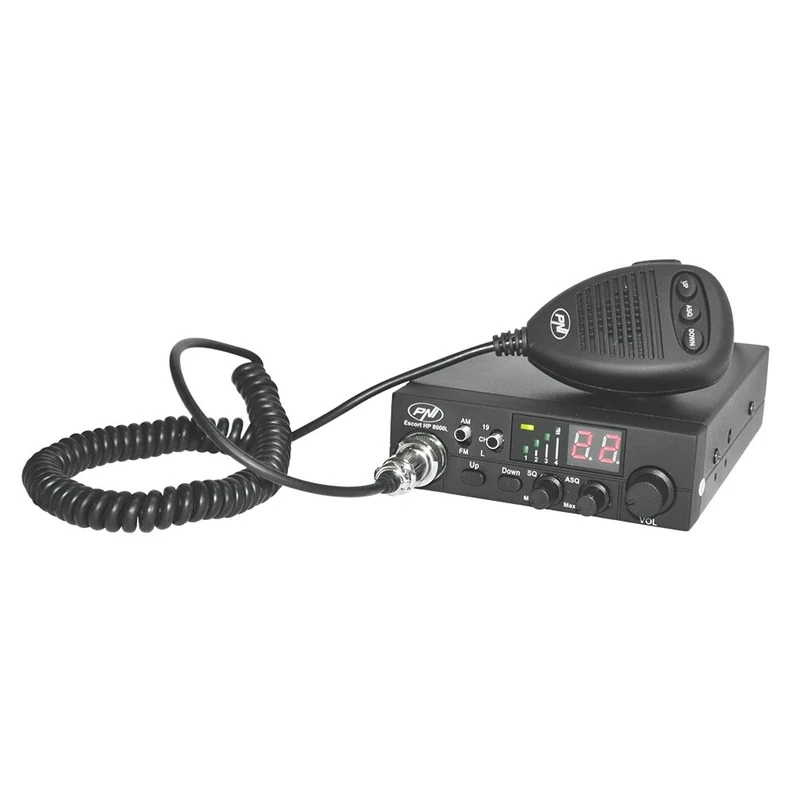 PNI ESCORT HP 8000L ASQ CB Radio Station with 48 Channels and Magnet Mount