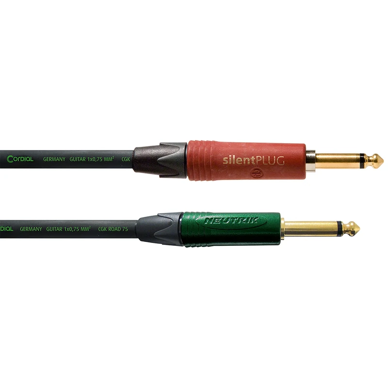 CORDIAL - CRI6PP-SILENT - Guitar cable jack/jack SILENT Road - 6 m, Peak