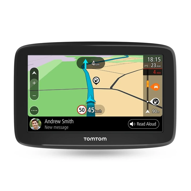 TomTom 6 Inch Car Sat Nav GO Basic with Updates via Wi-Fi, Traffic via Smartphone and EU Maps, Smartphone Messages, Resistive screen and TMC Receiver