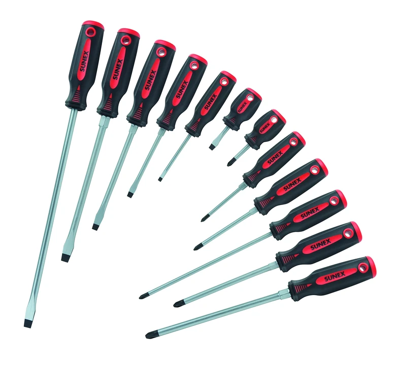 SUNEX TOOLS 1112SS Combination Screwdriver Set, 12Piece