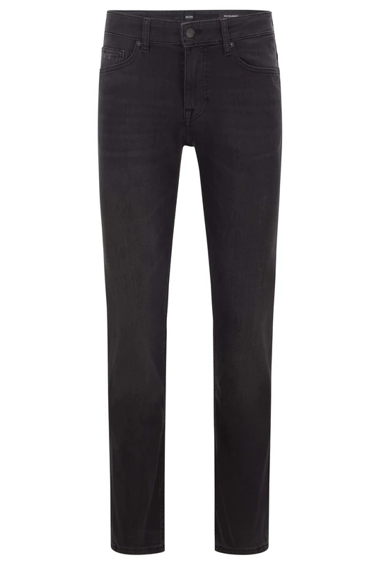 BOSS Casual Men's Delaware Bc-p Straight Jeans, Black (Black 008), W34/L34