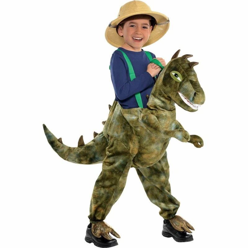 amscan RD16-LS - Kids Ride On Light & Sound Dinosaur Fancy Dress Costume Trousers Age: 6-8 Years