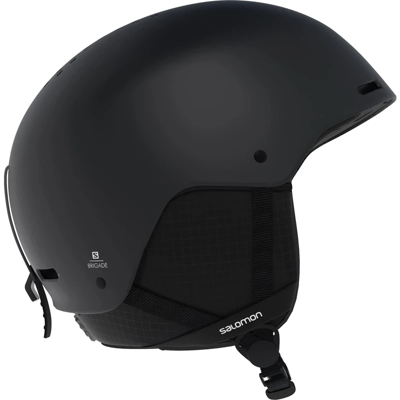 SALOMON Men's Ski and Snowboard Helmet ABS Shell EPS 4D Liner Head Circumference 56 59 cm Brigade, Black, M 56-59 UK