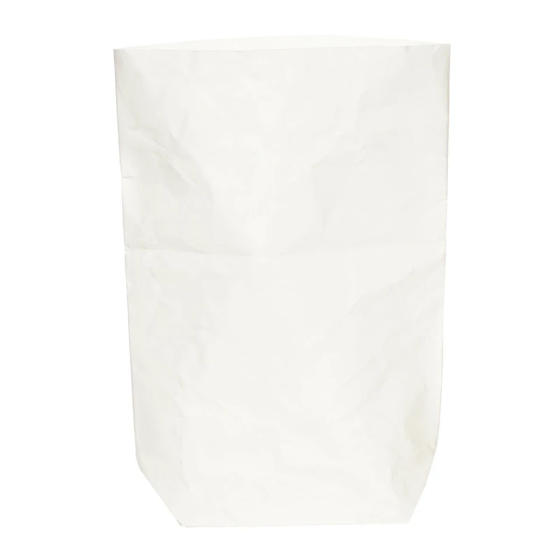 Furniteam Storage Box Plant Pot Laudry Bag, Washable Paper, White, 30 x 16 x 62 cm