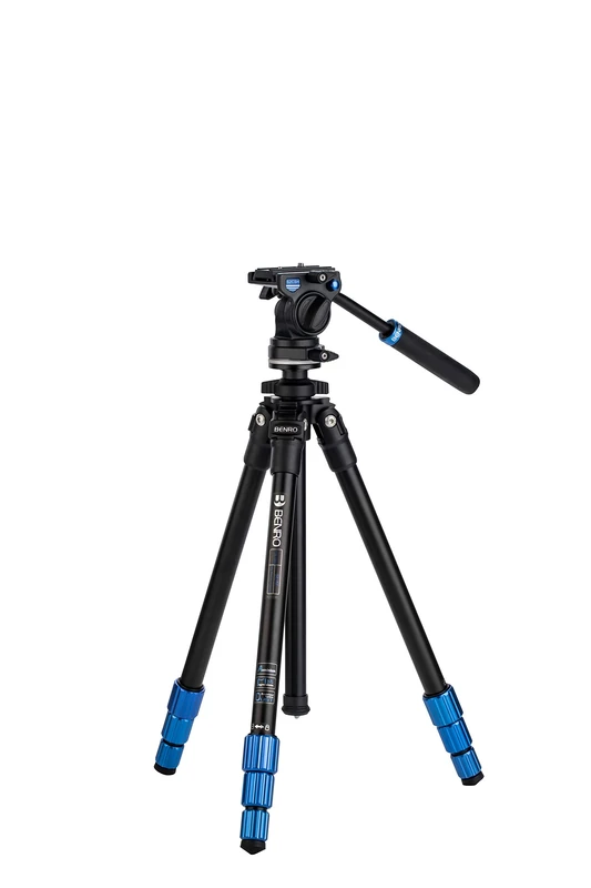 Benro Slim Series Video Aluminium Tripod kit with S2C short handle head