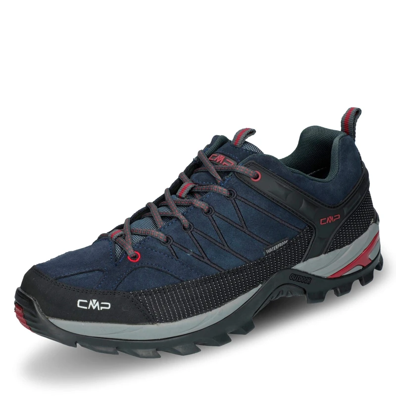 CMP Rigel Low Trekking Shoes Wp Asphalt-Syrah UK 11 - Image 1