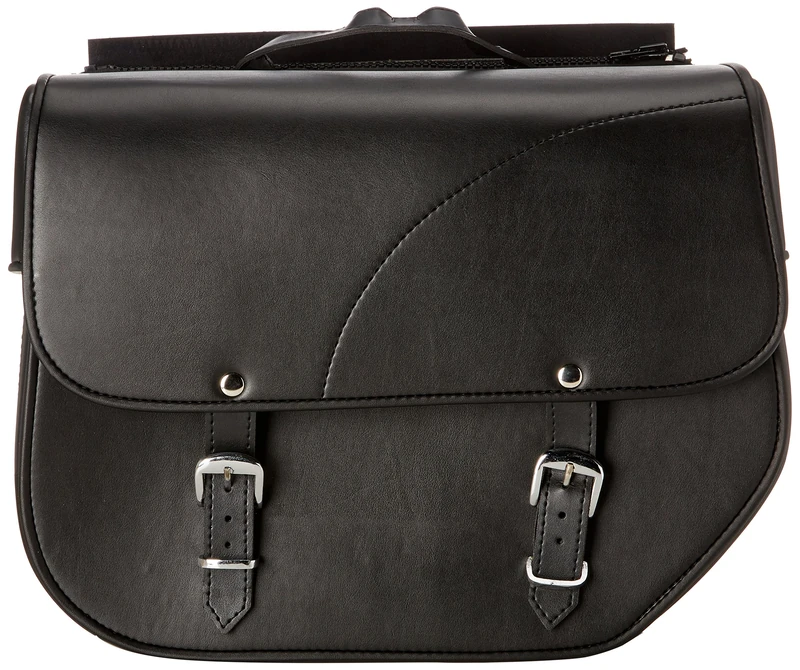 Customaccess AP0010N Left Side Sant Louis Model Leather Saddlebag for Harley Davidson Sportster/Kawasaki Vulcan S
