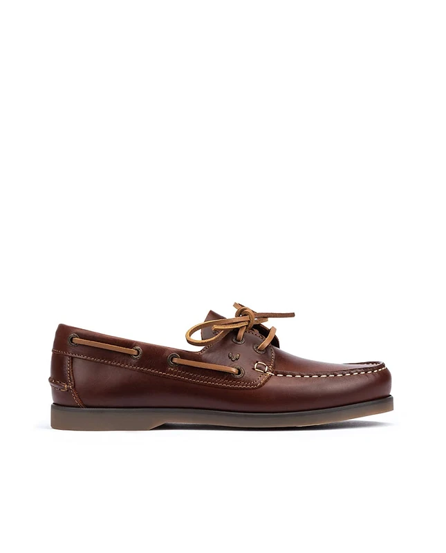 MARTINELLI Leather Boat Shoes HANS 1360 Cognac