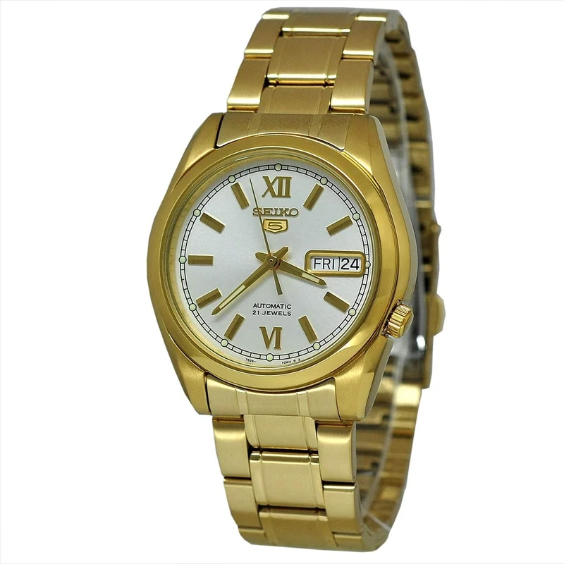 Business SNKL58K1 White Dial Mens Analog Seiko Automatic Seiko 5 Automatic