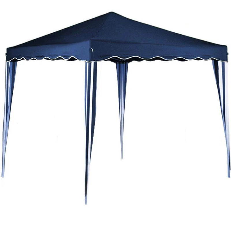 Bakaji Ischia 3 x 3 m Waterproof Folding Gazebo with 3 x 3 m Garden Tent, Waterproof Tarpaulin, Metal Structure Opening and Closing Accordion, Model ISCHIA (Blue)