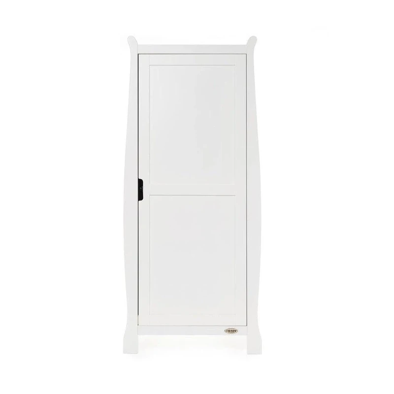 Obaby Stamford Sleigh Single Wardrobe - White