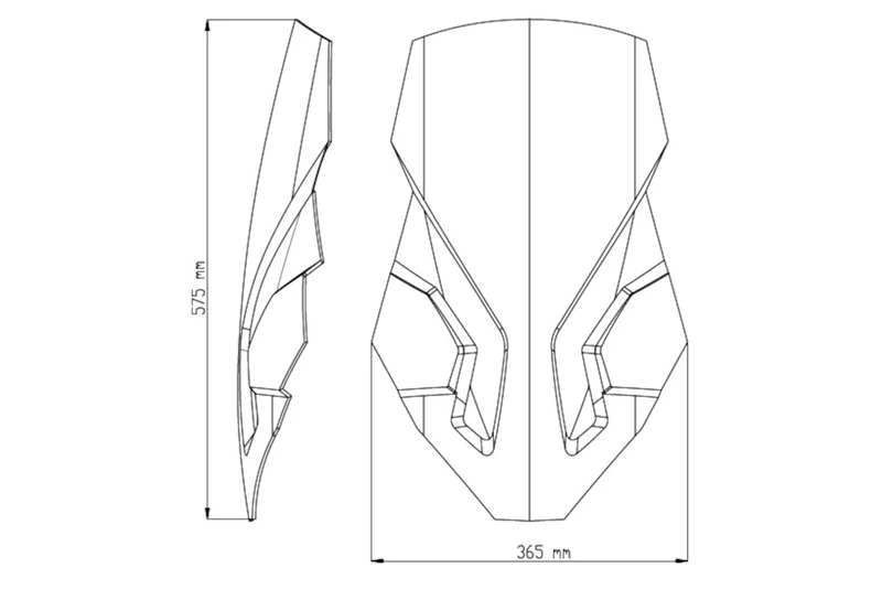 Puig 8905A Touring Screen, Transparent