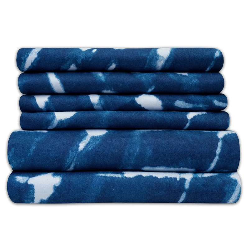 Sweet Home Collection Queen 6-Piece 1500 Supreme Collection Fine Brushed Microfiber Deep Pocket Sheet Set Bedding - 2 Extra Pillow Cases, Monroe