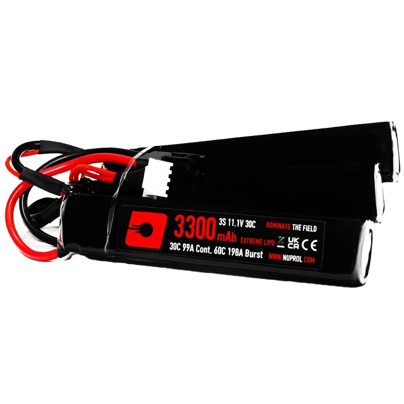NUPROL Power - 11.1v LiPo 3300mAh 3S Mini Tamiya [Rate 30C @ 99A] [Burst 60C @ 198A] - Nunchuck