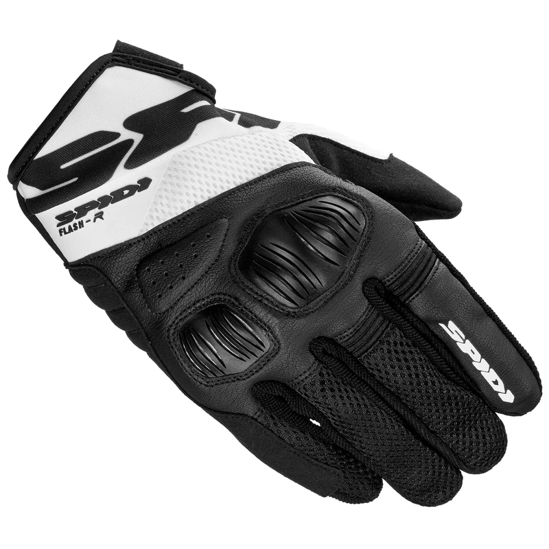 SPIDI Flash-R Evo Tex Glove, Black/ White, Size XL