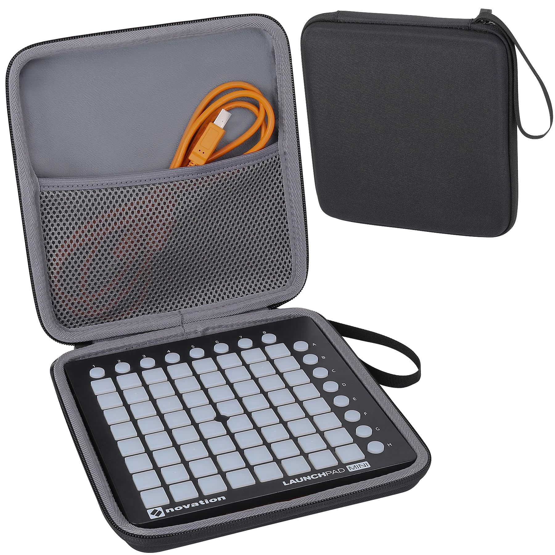co2CREA Hard Travel Case for Novation Launchpad Mini MK3 /MKII 2 MIDI 64 Grid Controller Ableton Live DJ Controller,Case Only