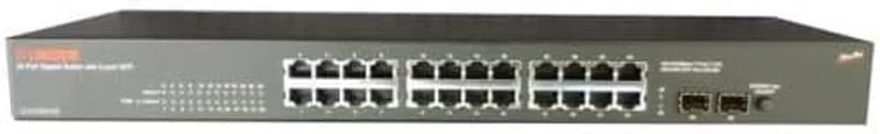 Switch 48.3 cm Longshine 24x GE GS9126 2x mini-GBIC Gigabit Ethernet Switch