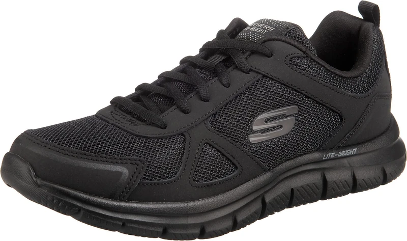 Skechers Men's Track-scloric 52631-bbk Low-Top Sneakers, Black, 9 UK