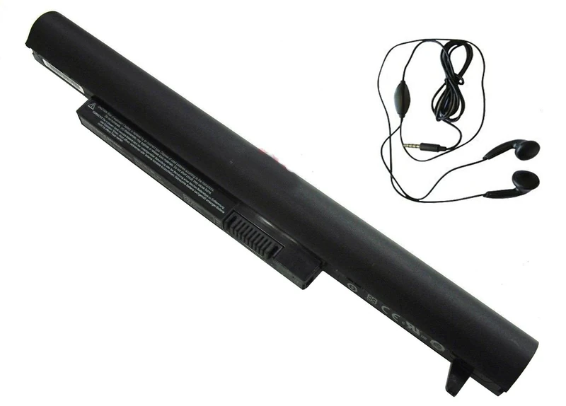 amsahr 3.7 V 24.05 W 6500 mAh Replacement Battery with Stereo Earphone for Benq BATTV00L6/Joybook Lite U102-M10/U107-WC01